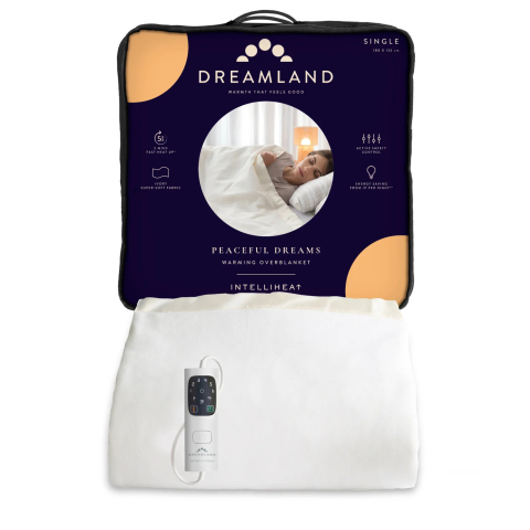 Dreamland Single Overblanket - White