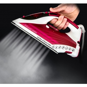Russell Hobbs 2600W Ultra-Steam Iron - Red - 2