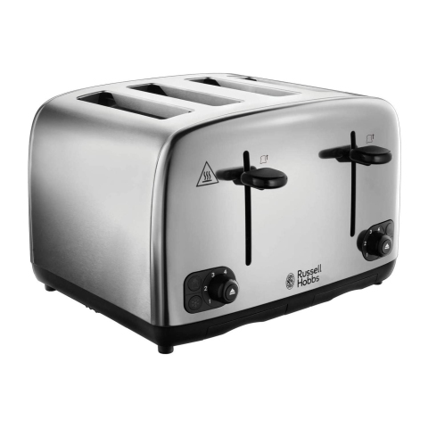 Russell Hobbs Adventure Four Slice Toaster - Stainless Steel