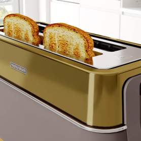 Morphy Richards Signature Opulent 4-Slice Toaster - Gold - 1