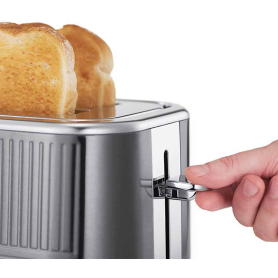Russell Hobbs Geo Steel 2 Slice Toaster - Grey - 2