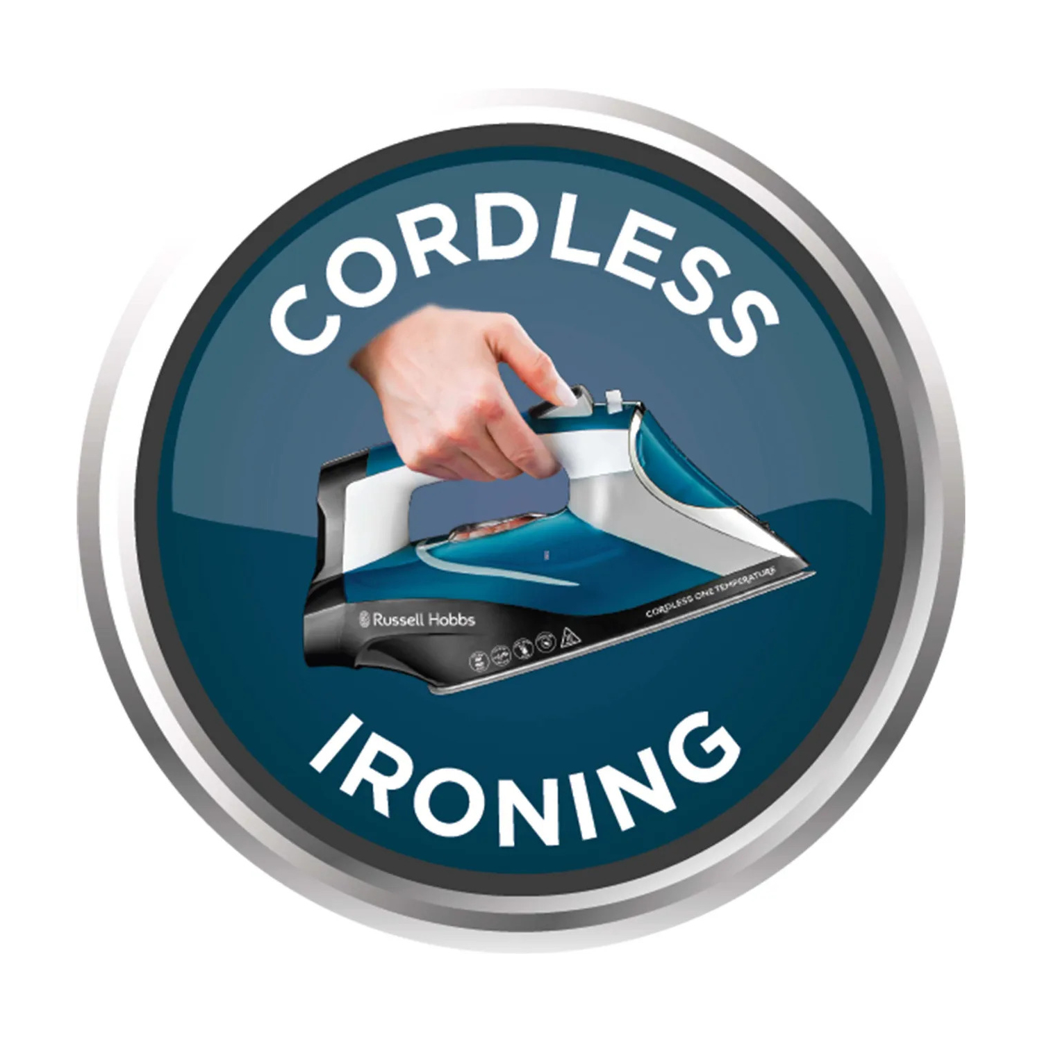 Russell Hobbs 2600w Cordless One Temp Steam Iron full image
