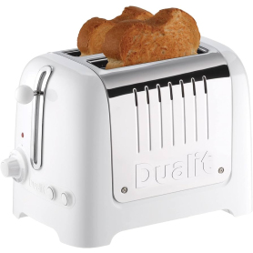 Dualit 2 Slice High Gloss Toaster - White