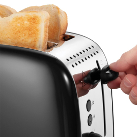 Russell Hobbs 2 Slice Toaster - Black & Stainless Steel - 2