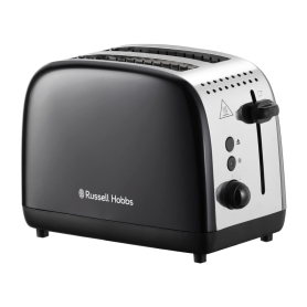 Russell Hobbs 2 Slice Toaster - Black & Stainless Steel