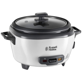 Russell Hobbs 0.8L Medium Rice Cooker 6-Cup Capacity - White - 0