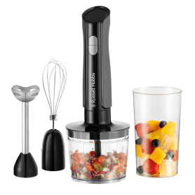 Russell Hobbs 3-in-1 Hand Mixer Electric Chopper - Black