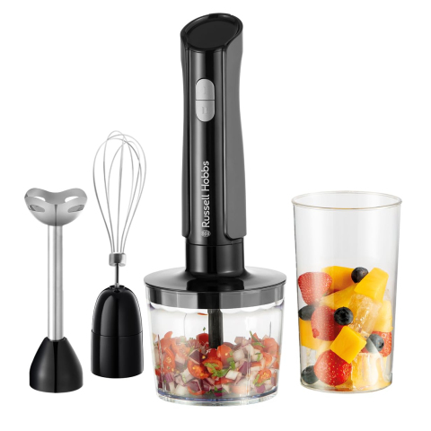 Russell Hobbs 3-in-1 Hand Mixer Electric Chopper - Black