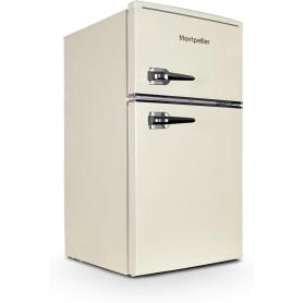 Montpellier Undercounter Retro Style Fridge Freezer - Cream - 1