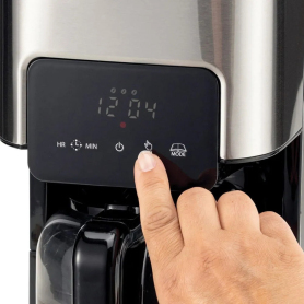 Ariete 900W 1.5L Digital Filter Coffee Machine - Black & Stainless Steel - 1