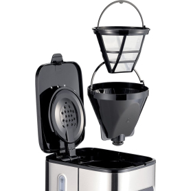 Ariete 900W 1.5L Digital Filter Coffee Machine - Black & Stainless Steel - 3