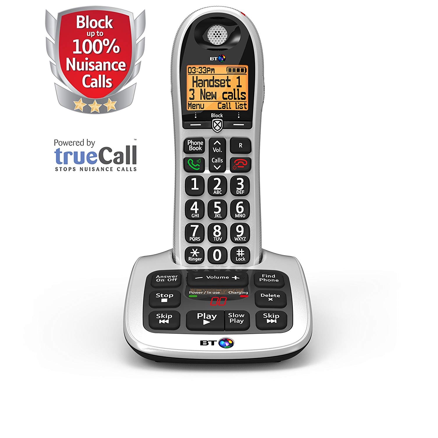 Buy BT 4600 Cordless Phone with Answering Machine - Silver