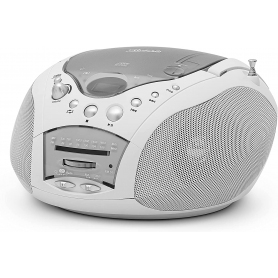 Roberst Radio Portable CD Player with FM & MW Radio (white)