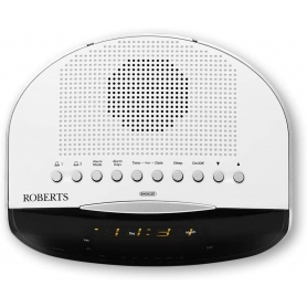 Roberts Radio Clock Radio - White - 1