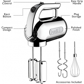 Dualit Hand Mixer 400w - Stainless  Steel
