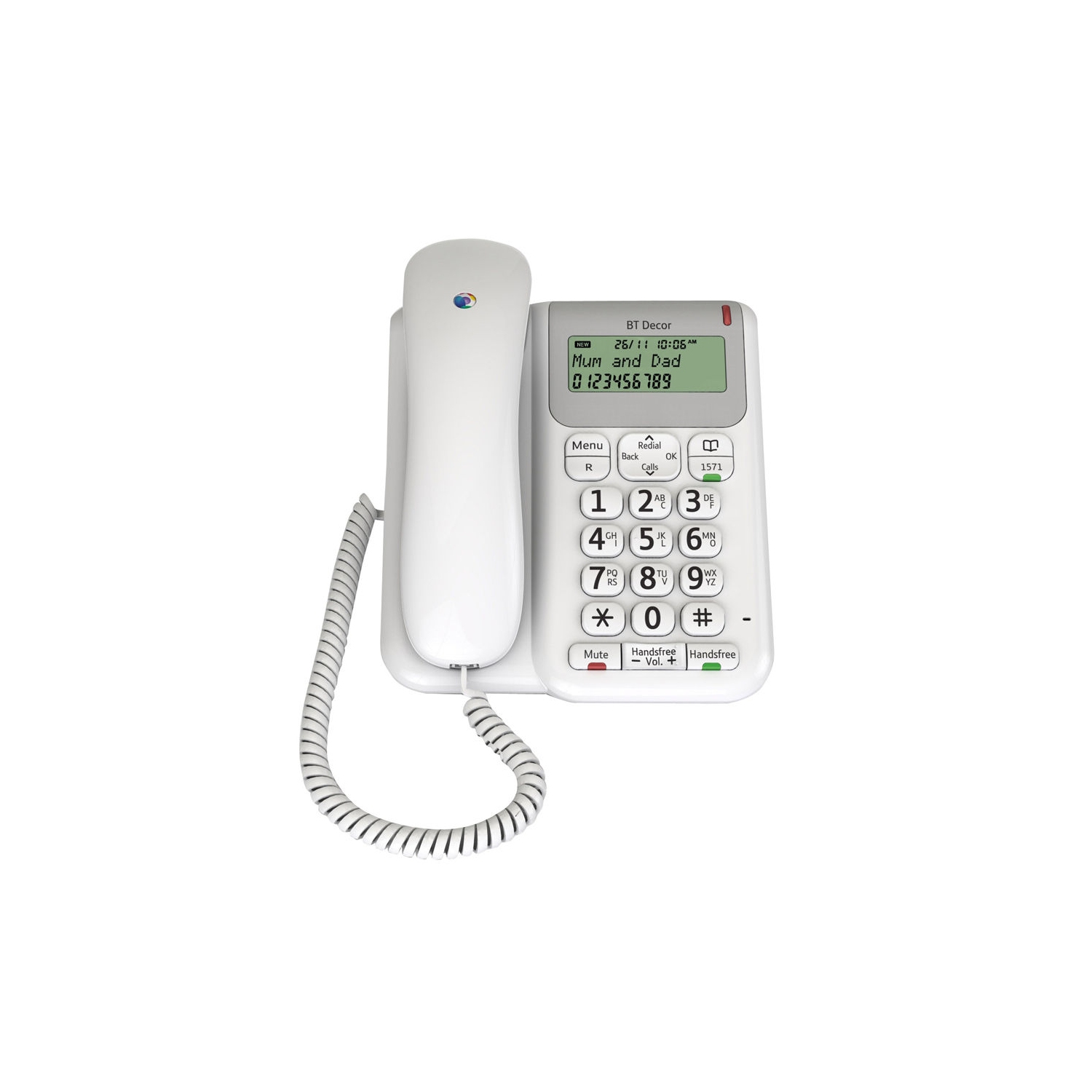 BT Corded Phone (white) - 0