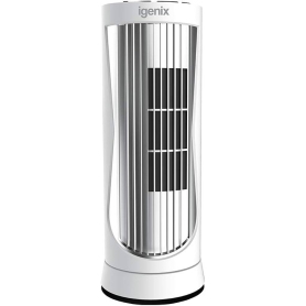 Igenix  Digital Mini Tower Fan, Oscillating, 12" - White