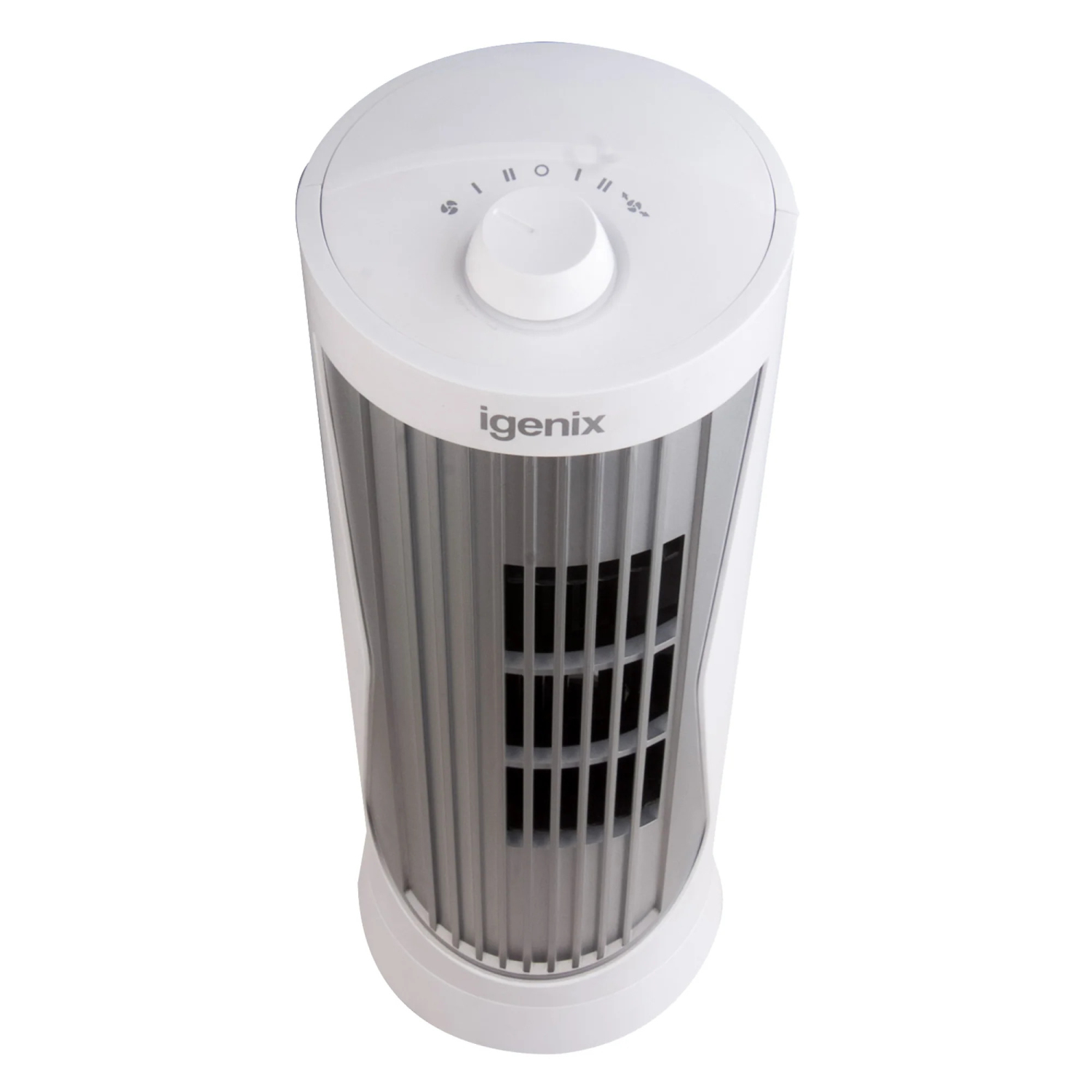 Igenix  Digital Mini Tower Fan, Oscillating, 12" - White full image