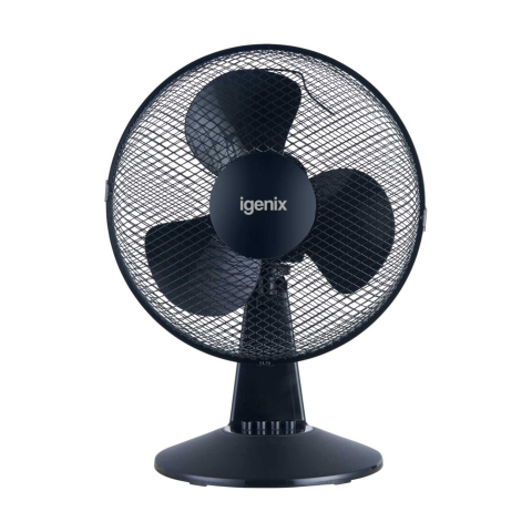 Igenix 12" Desk Fan - Black
