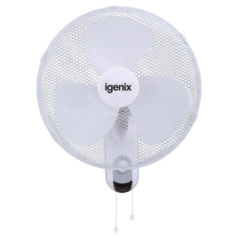 Igenix 16" Wall Mounted Fan - White