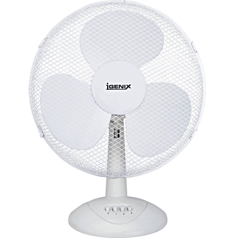 Igenix 9" Desk Fan (white)