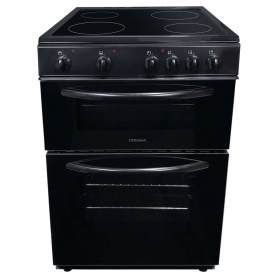 Statesman 60cm Double Oven Electric Cooker - Black - 0