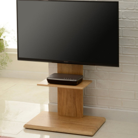 TTAPC  FS2 Floor Pedestal Up To 65" TV Stand - Oak
