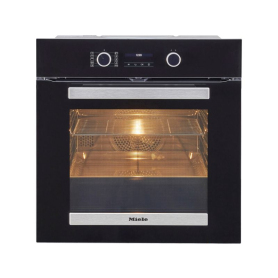Miele Single Oven With Pyrolytic Cleaning - Black - 0