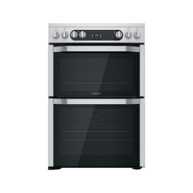 Hotpoint 60cm Electric Double Cooker - Silver