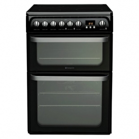 Hotpoint 60cm Ceramic Double Oven Cooker