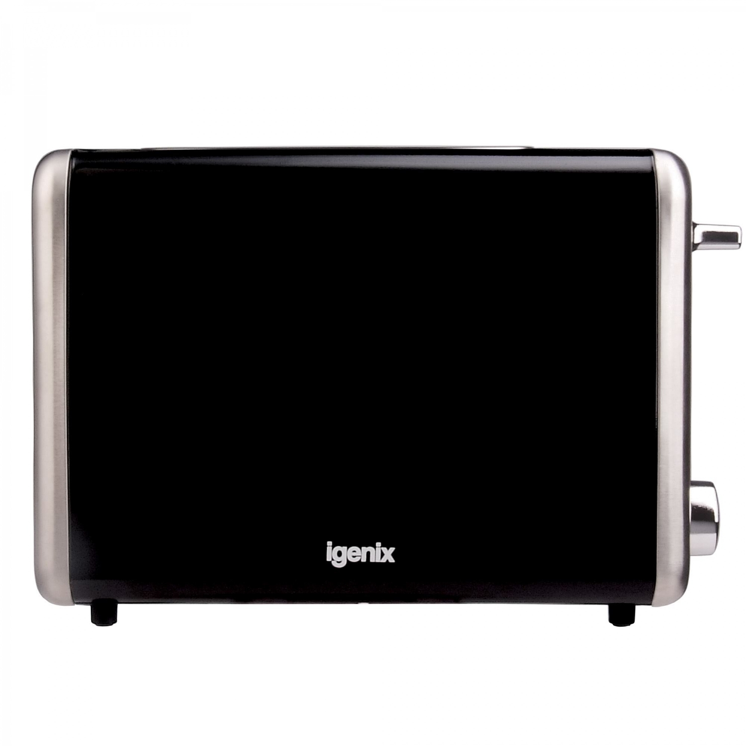 Igenix 2 Slice Toaster - Black/Stainless Steel - 1