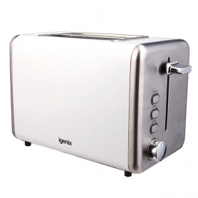 Igenix 2 Slice Toaster - White/Stainless Steel - 0