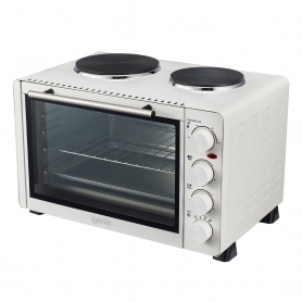 Igenix Mini Oven With 2 Hot Plates (white)