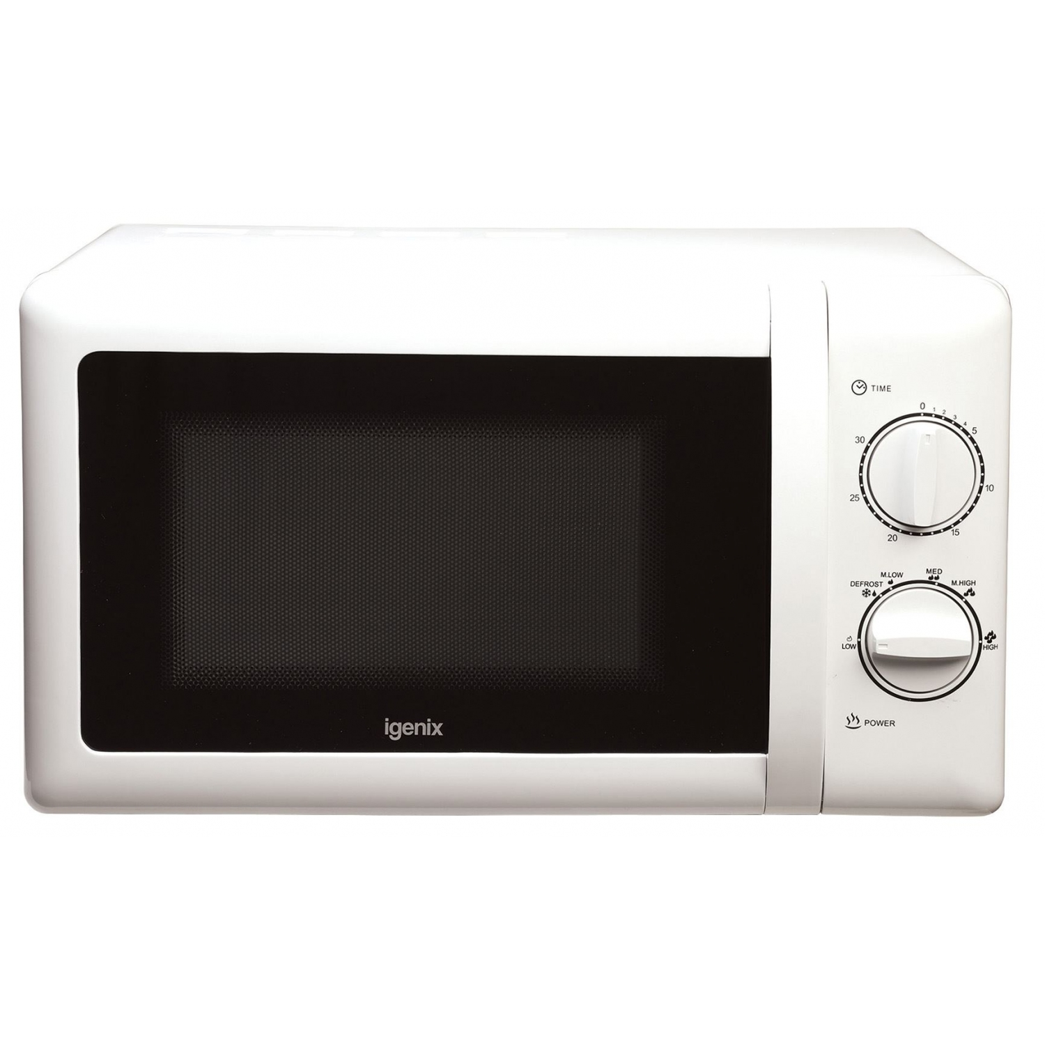 Igenix 20L Dial Control Microwave (white) - 0