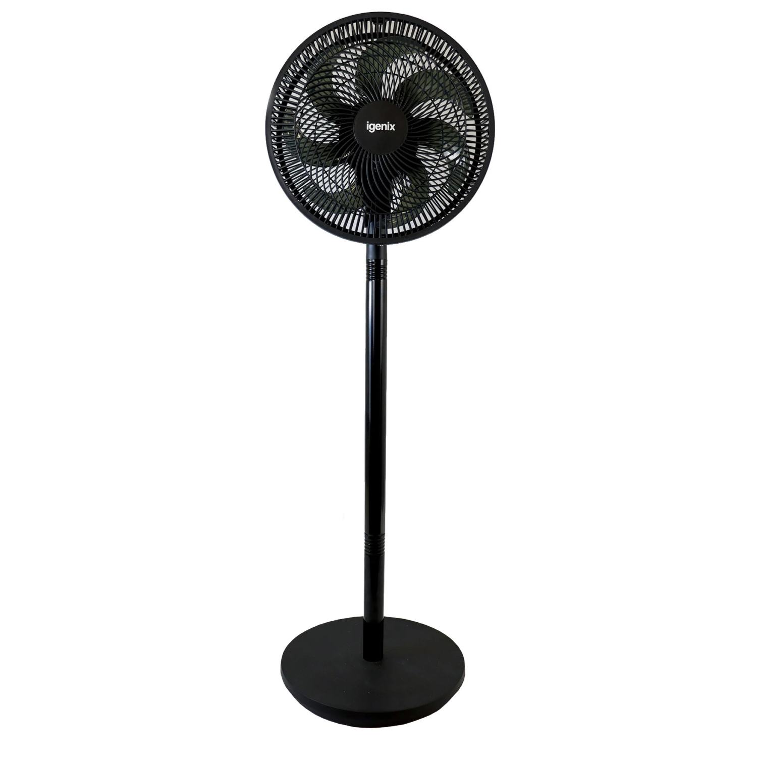 Igenix 12"  7 Bladed Pedestal Fan - Black full image