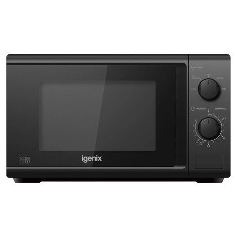 Igenix 20 Ltr Manual Microwave - Black