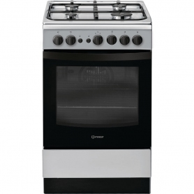 Indesit 50cm Single Oven Gas Cooker (silver)