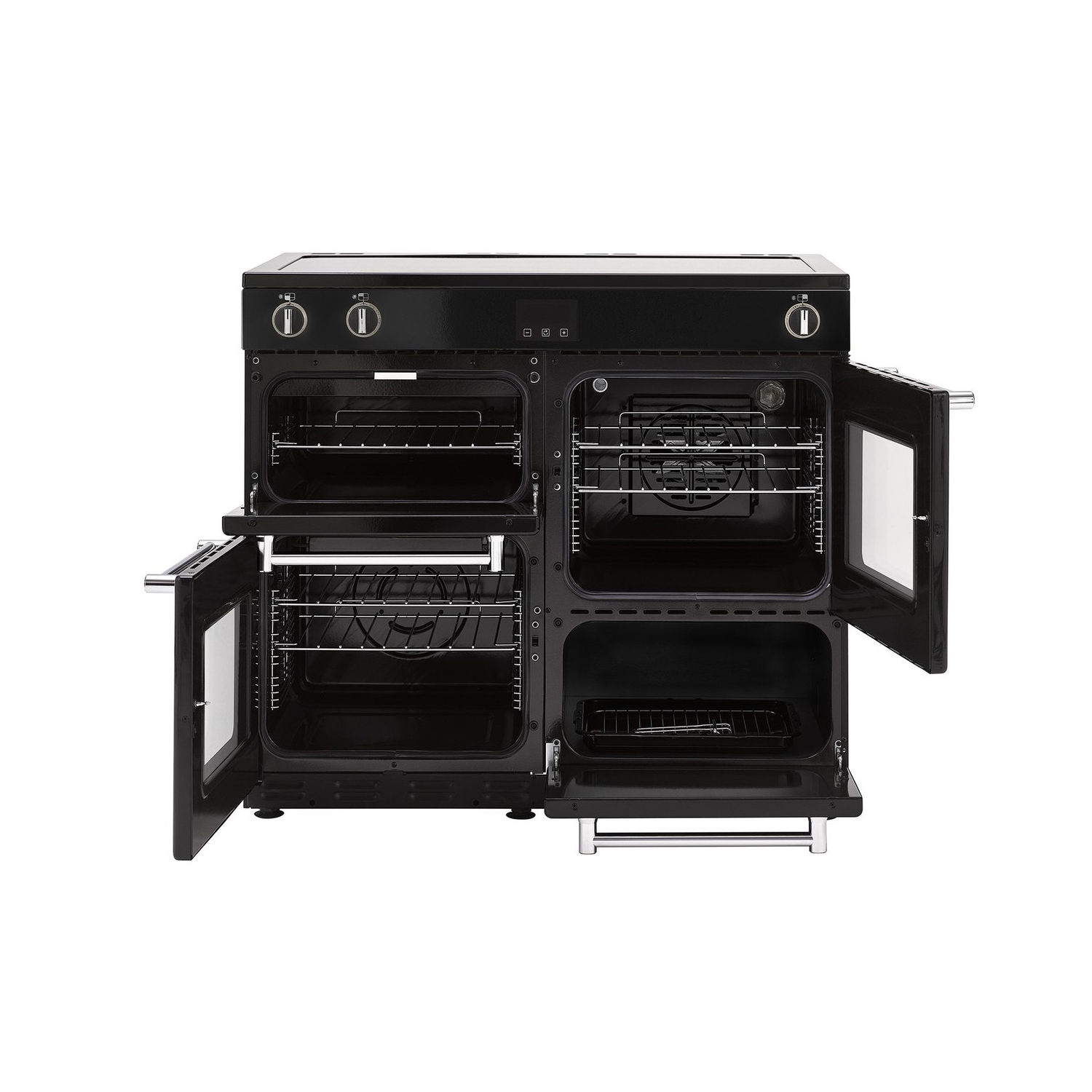 Belling 100cm Induction Range Cooker - Black full image