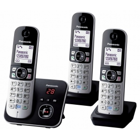 Panasonic Triple Cordless Phone With Answer Machine (silver)