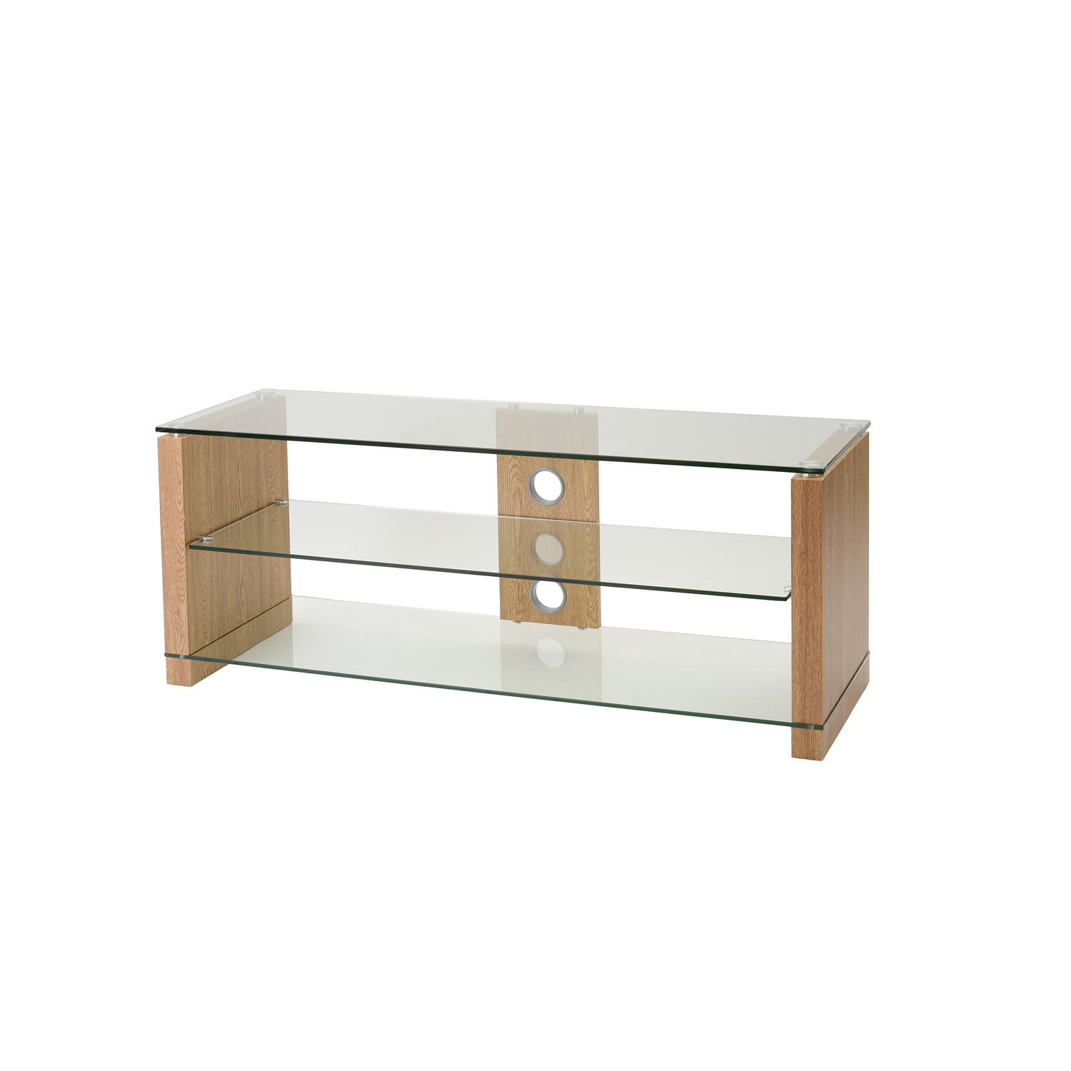 TTAPC 1200mm Wide Elegance Up To 65"TV Stand - Oak full image