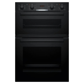 Bosch 60cm Built In Double Oven - Black