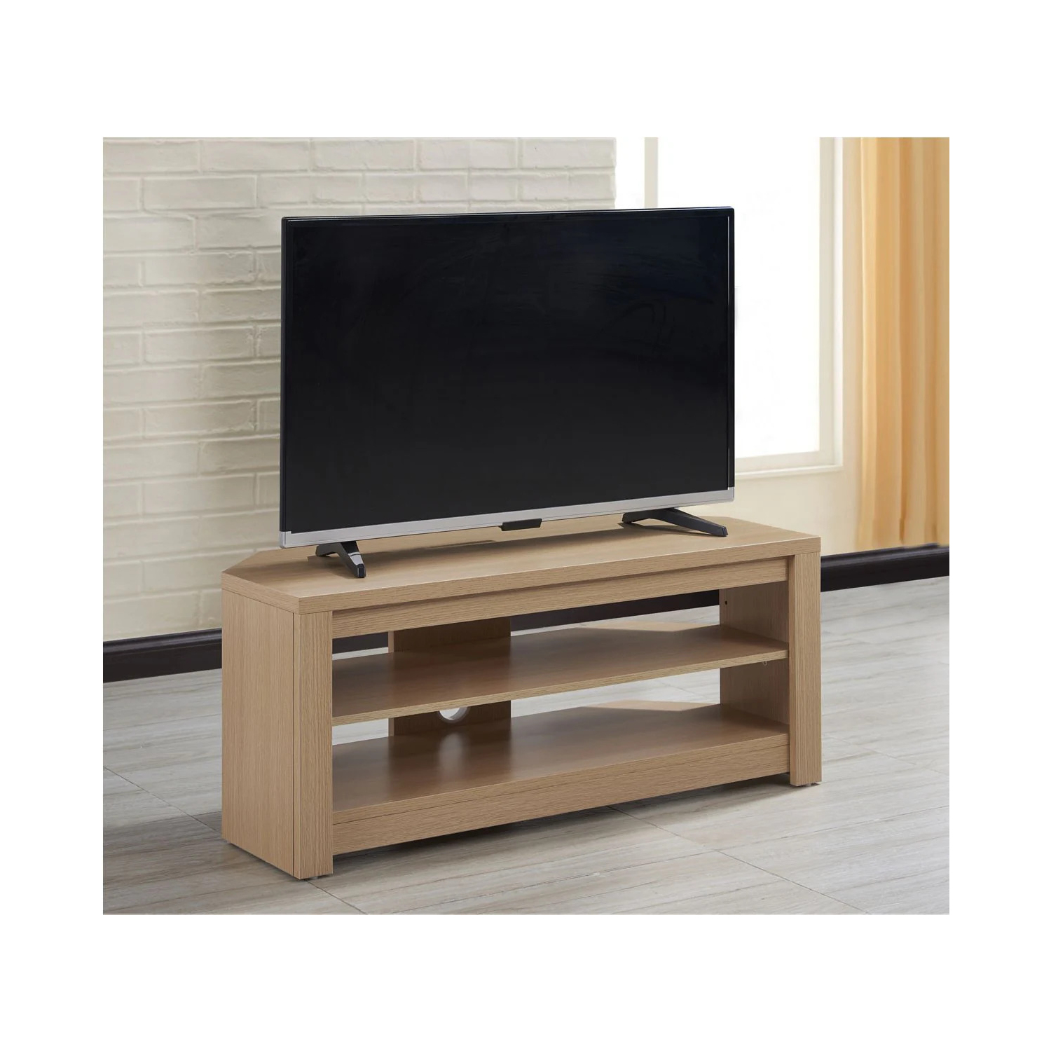 TTAPC 1000mm Width Memphis Up To 55" TV Stand - Oak full image