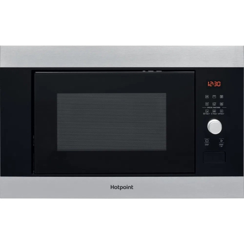 Hotpoint Built in Compact Microwave Oven - Silver/Black