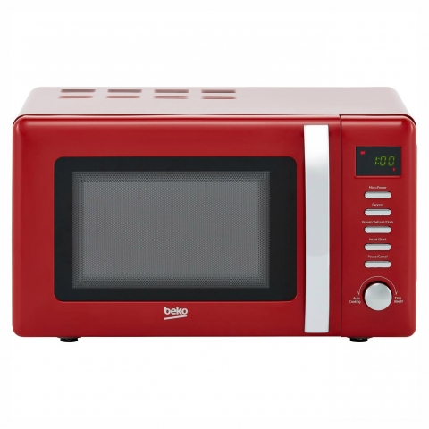 Beko 20 Ltr 700W Retro Microwave (red Beko MOC20200M Solo Retro Microwave 20L