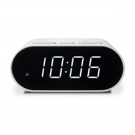 Roberts Radio Ortus Charge - FM Alarm Clock Radio (white)