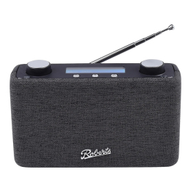Roberts Radio A Sleek, Compact & And Portable DAB/FM Radio - Black