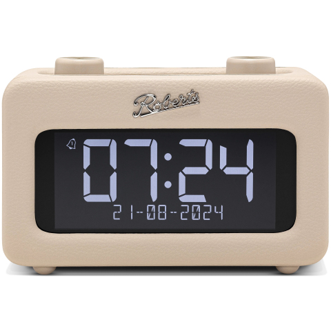 Roberts Radio Clock Radio - DAB / FM / Bluetooth - Cream