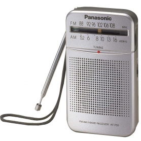 Panasonic AM/FM Pocket Radio (silver)