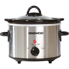 Daewoo 1.5 Ltr Slow Cooker (stainless steel) - 0