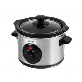Swan 1.5 Ltr Slow Cooker (stainless steel)